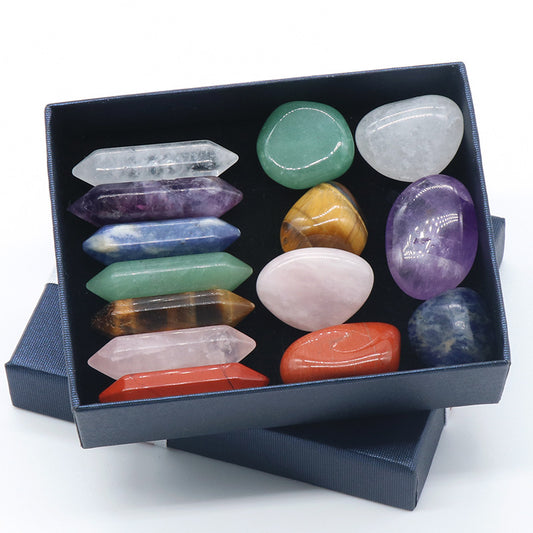 Chakra Stones Healing Crystals Set | Meditation Gifts for Energy Balance