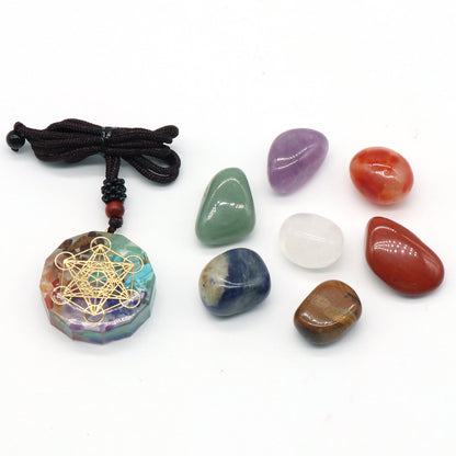 Chakra Pendant with 7 Chakra Healing Stones