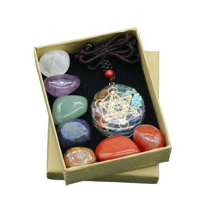 Chakra Pendant with 7 Chakra Healing Stones