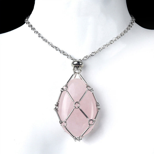 crystal necklace and pendant